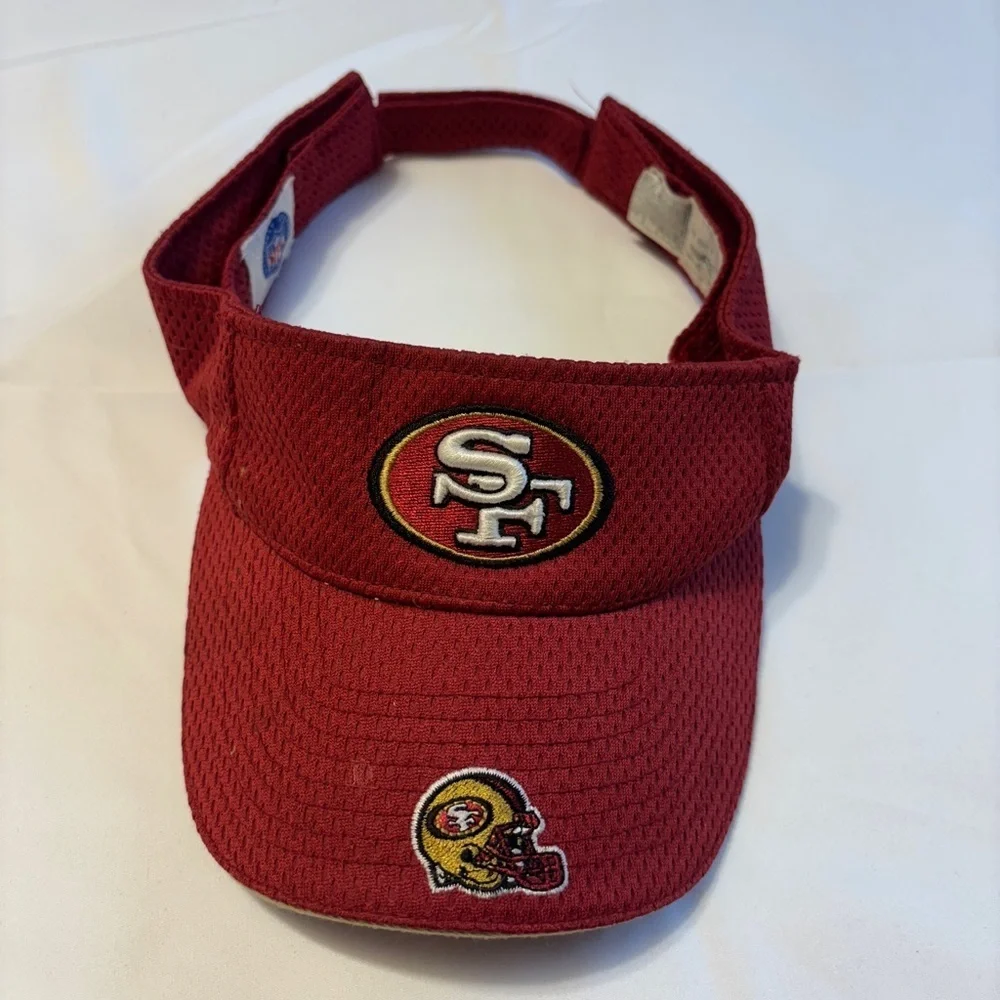 Vintage Men's San Francisco 49ers '47‎ Brand Clean Up Visor in scarlet